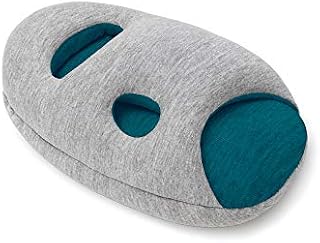 Ostrichpillow Go - Luxury Travel Pillow with Memory Foam | Airplane Pillow, Car Travel Pillow, Neck Rest (Midnight Grey)