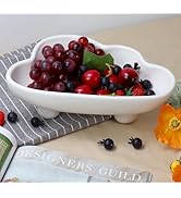 BreeRainz Fruit Bowl for Kitchen Counter Decorative Bowl Unique Design 10 inch Cute Cloud-Shaped ...