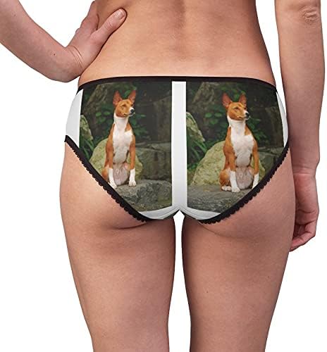 DogsMakeMeHappy Basenji Dog Panties, Basenji Dog Underwear, Briefs, Cotton Briefs, Funny Underwear, Panties For Women