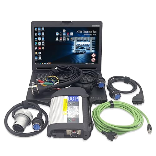 MB Star Diagnostic Tool C4 Plus DOIP Function Diagnostic Tool 2025 Xentry+DAS+EPC Software for MB Car Scanner with Laptop (C4 w Laptop (CF53)+2025 Xentry+DAS+EPC)