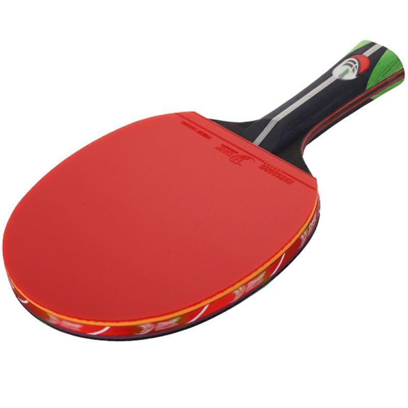 TYGXING Professional Ping Pong Paddle, High Performance Table Tennis Racket for Training and Competition, 5 Layers of Pure Wood + 2 Layers of Carbon, Flared Handle