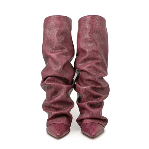 Bottes montantes pour femme souples et confortables à talon bloc