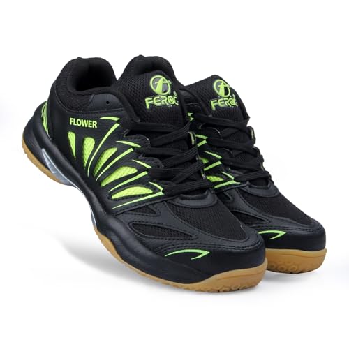 Image of FEROC Kids Badminton Shoes (Non Marking) Active Grip Lightweight & Durable Sole for Boys Girl Kids