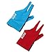 BESSTUUP 2Pcs Left Hand 3 Fingers Billiard Glove for Pool Cue Snooker Cue Accessories, Non-Slip and Sweat-Resistant