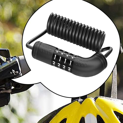 Verrou de casque pour vélo de route et vtt câble rétractable