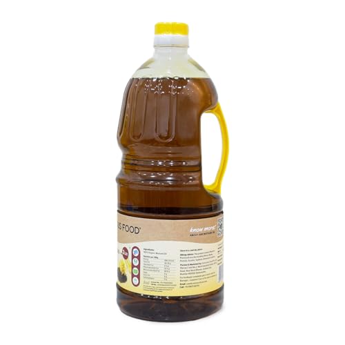 Image of Conscious Food Organic Cold Pressed Black Mustard Oil | 2 Litre | Mustard Oil for Cooking | Certified Organic | Good for heart health | Kachi Ghani
