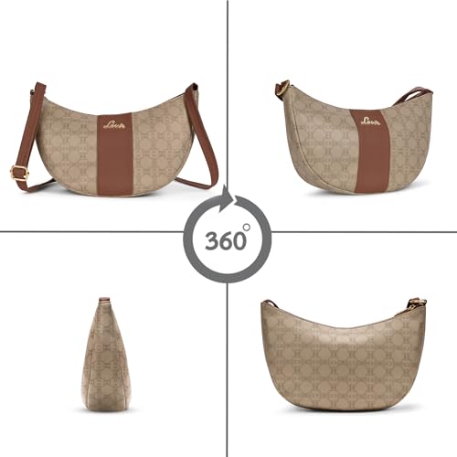 Image of Lavie Women's Mono Bonnie Hobo Cross Body Sling Bag | Ladies Purse Handbag | Gift for Women