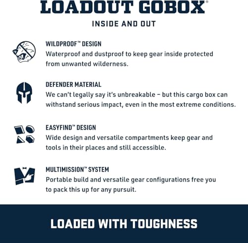 Image of YETI LoadOut 60 GoBox Divided Waterproof Cargo Case, Dry Box, Camera Case, Fishing Tackle Box, Rescue Red