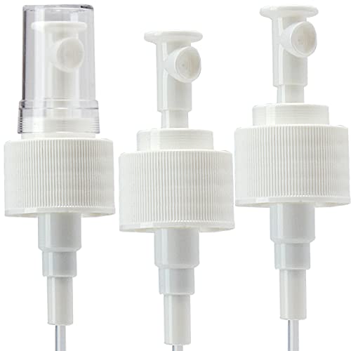 Leak Proof Fine Mist Spray Head 3 Pk. Plunger Sprayer Replacement Cap for Large Bottles, BPA-free 24/410 Thread Fingertip Pump Mister Top with 9.25 in. Tube for Home, Cleaning, Beauty + Hair Care by Mop Mob - Used condition - US$12.37