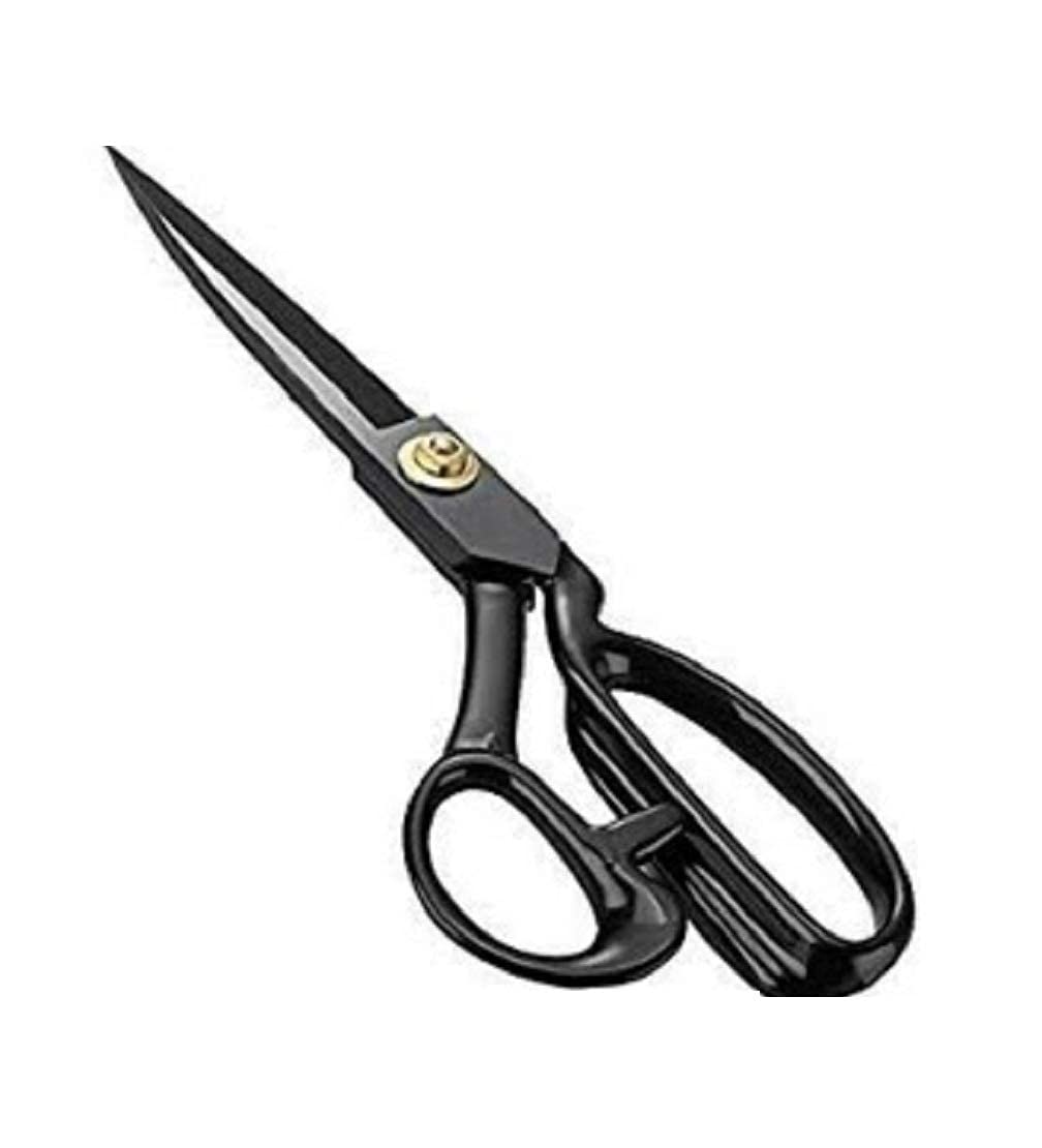 INSHA CREATION Professional Scissor with Rubber Handle Grip Used for Tailoring Sewing Clothes Cutting Paper Cutting (Size 10 inch, Black)-image-32