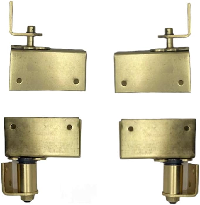 Swinging Cafe Doors Commercial Grade Gravity Double Action Pivot Hinge with Box Clamps- Door Hinge for Saloon, Swinging & Cafe Doors - Heavy Duty with Hold Open Feature (Oil Rubbed Bronze, 1 Pack)