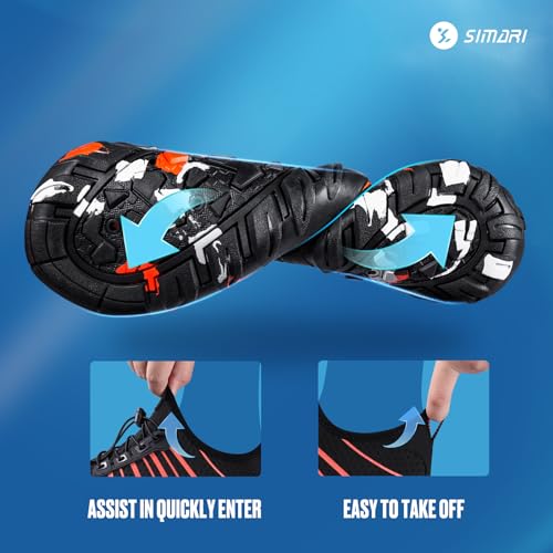 Image of SIMARI Mens Womens Water Shoes Sports Quick Dry Barefoot Diving Swim Surf Aqua Walking Beach Yoga
