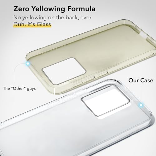 Image of Jkobi Lifetime Anti-Yellow Clear Back Cover Case for Vivo IQOO Z6 44W (Sleek Hard Crystal | Shockproof and Camera Protection)