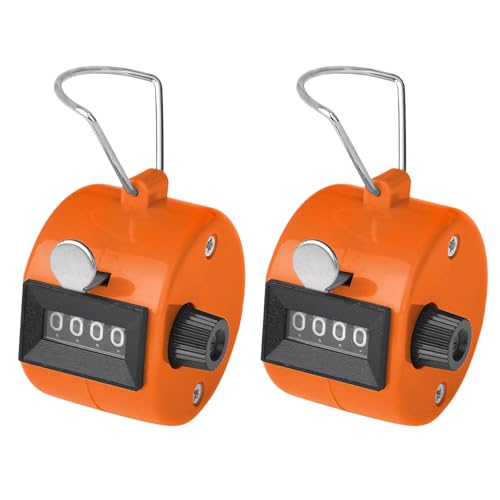 TopTie 2 PCS Clicker Counters Orange
