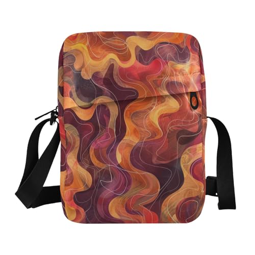 Watercolor messenger bags Crossbody Bags For Women Small Woman Shoulder Handbags Adjustable Strap for Outdoor Daily Shopping