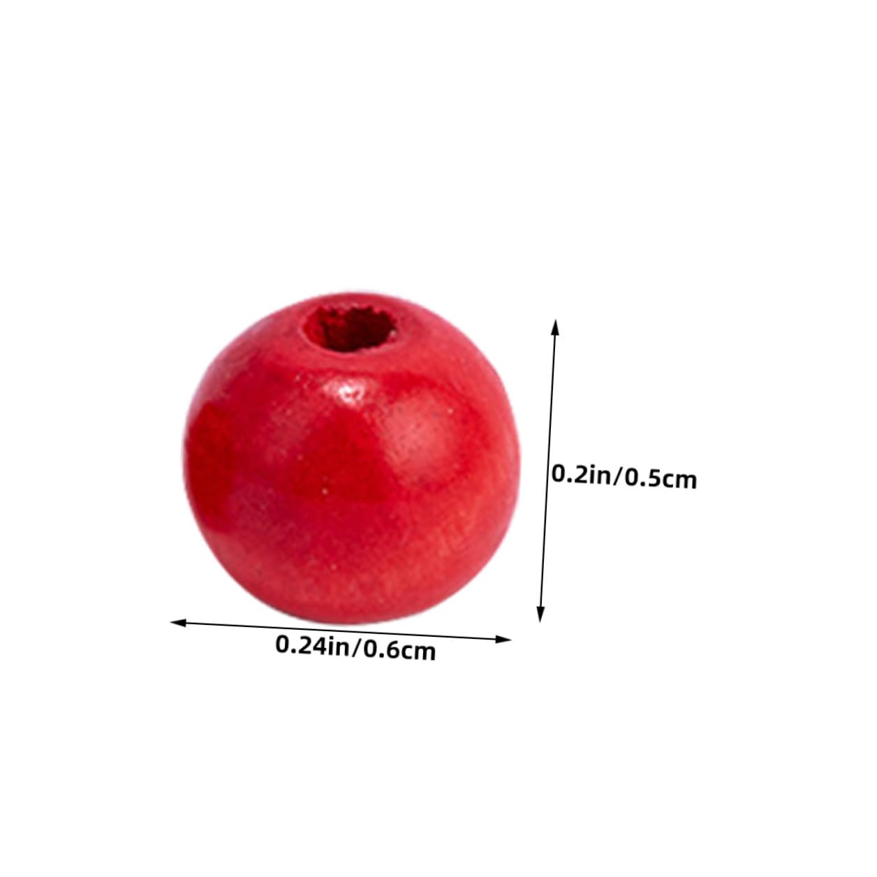 Perline Rotonde in Legno Naturale per Gioielli Fai da Te Materiale Artigianale per Braccialetti Collane e Decorazioni Colorate