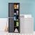 Sterilite 4 Shelf Cabinet, Heavy Duty and Easy to Assemble Plastic Storage Unit, Organize Bins in the Garage, Basement, Attic, Mudroom, Gray, 1-pack