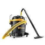 Vacmaster Wet & Dry Vacuum Cleaner, 45 litre. L Class Dust Extractor with 1200W Bypass Motor, Impact Resistant Tank and HEPA 13 Filtration. VJH1245PF-01L