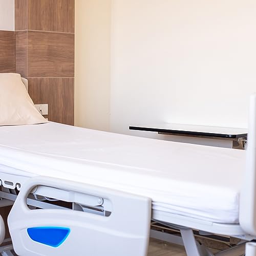 Hospital Bed Sheets 36\" x 84\" x 9\", 2 Pack Hospital Bed Fitted Sheets for Home & Hospital Care Beds, Soft Hospital Bed Sheets with Elastic All Around, White - Thumbnail 5