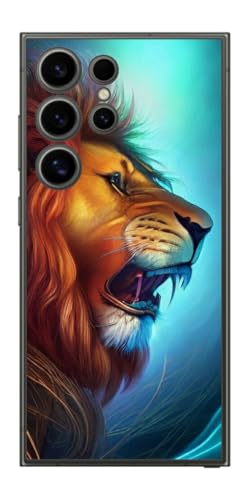 ClearView �T���X�� Galaxy S24 Ultra�p �v�����g �w�� �ی� �t�B���� ���{�� AI�摜YK ���C�I��1�iLion 1�j