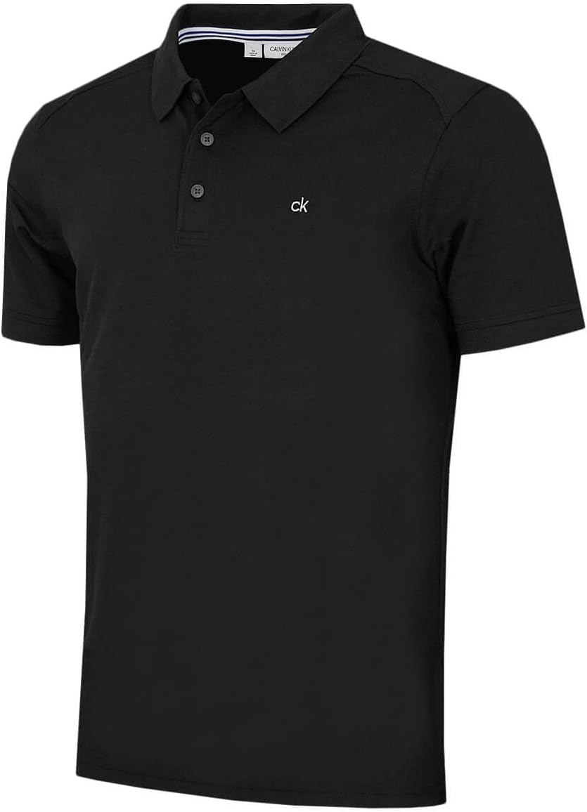 Mens 2026 Campus 3 Button Ribbed Collar Golf Polo Shirt