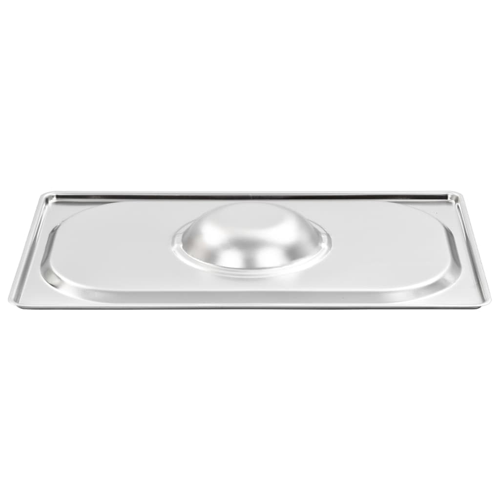 Tidyard Couvercles de Plateau 4 pcs GN 1/4 Acier Inoxydable Style A