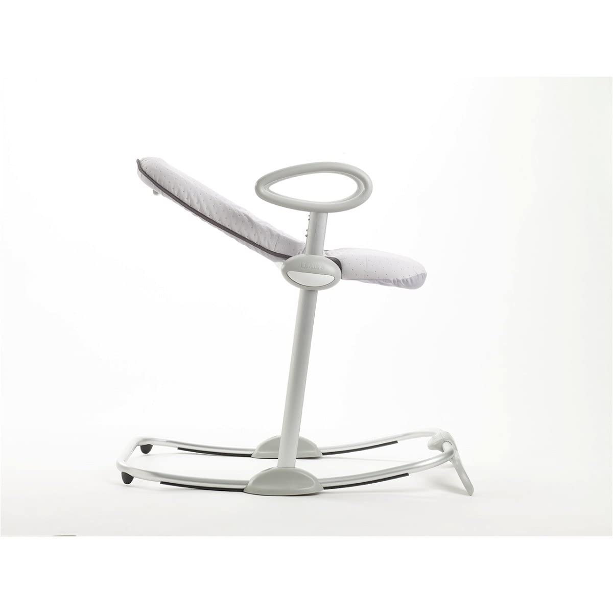 BÉABA, Transat Up and Down III, Transat Réglable en Hauteur, Unisexe pour Bébé et Enfants, 3 Positions d'Inclinaison, Harnais Sécurité 5 Points, Réducteur de Naissance, Gris Chiné