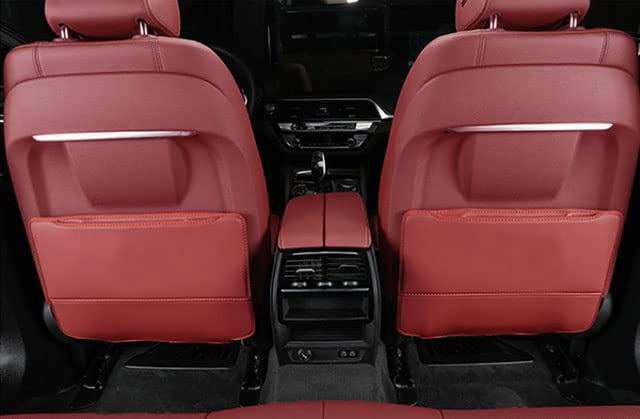 2Pcs Tappetini Proteggi Sedile Anteriore per Auto Kick Mat per Jeep Compass 2007-2017, Impermeabili Facile da Pulire Organizzatore Borsa di Sstoccaggio Accessorio da Viaggio