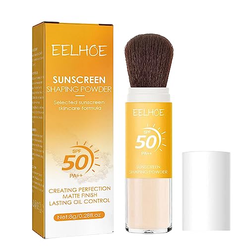 Polvo fijador - Polvo maquillaje mate larga duración con bloqueador solar,Minimiza los poros y las líneas finas, control aceite larga duración para cosplay, uso diario, Rianpesn