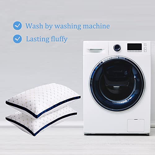 Aiangu Pillows For Sleeping,King Size Set Of 2,Premium Hotel Bed Pillows,Down Alternative Cooling Pillows For Side Back And Stomach Sleepers,100% Breathable Cotton Cover #TOP6