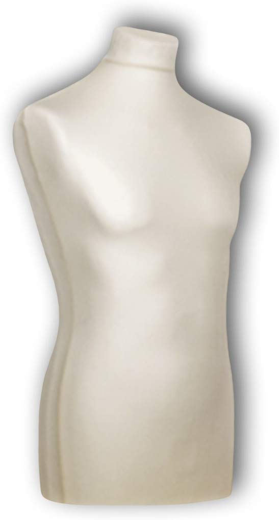 Busto sartoriale LUCCESI / maschio Taglia: L (50-52) / Rivestimento bianco crema / Base bianca / Altre taglie (femmina) S - XL