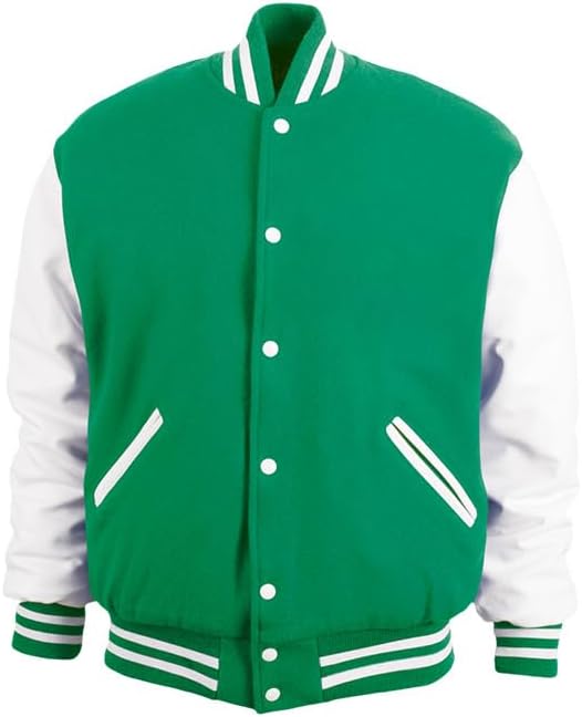 GAME Sportswear - America's Finest Varsity Jacket, Genuine Leather and Wool, Made in the USA, Style# 5000