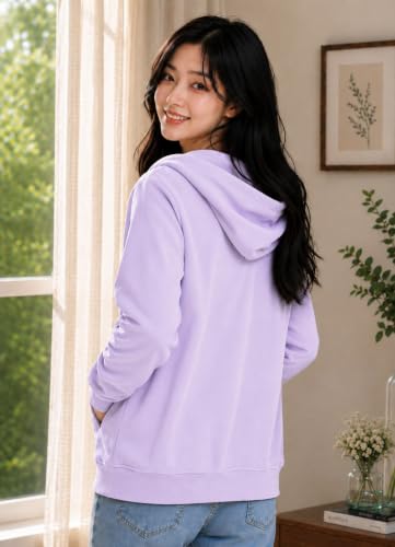 Image of ADBUCKS Women's Cotton Winter Jacket Sweatshirts Casual Drawstring Clothes Zip Up Hoodie With Front Pocket Ii Womens Hoodies Ii Womens Jacket Ii Winter Sweater Hoodie For Women & Girls