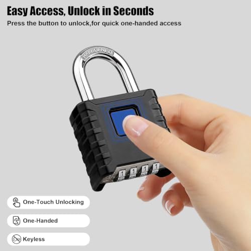 Diyife Large Combination Lock, Heavy Duty Outdoor Weatherproof Padlock — 사진 6