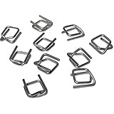  Metallklemmen. Verschlussklemmen. (100 Stück.) Verzinkt.19 mm. Für PP/PET/PES Umreifungsband. Umreifung. Umreifungsset. Umreifungsmaschine.