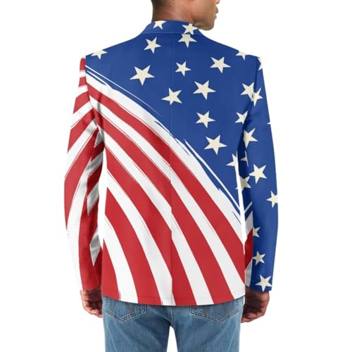 Men's Novelty 3D Printed One Button Open Flower Blazer Suit Jacket Suit2