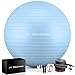 EliteAthlete Gymnastikball - Sitzball - Anti Burst - Yogaball - Fitness Gym Pilates Core Büro ergonomisch Stuhl Schwangerschaft - Yoga Ball inkl. Luftpumpe