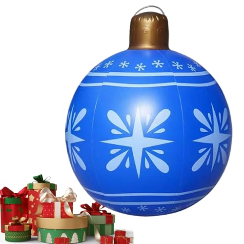Decoraciones de Navidad Inflables Gigantes, Soplados para Exteriores, Árbol de bolas Gigantes para Fiestas, para Celebraciones Reuniones Familiares