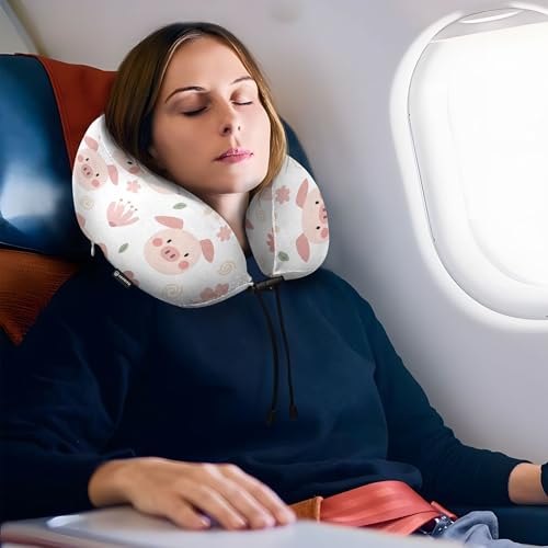 Almohada de viaje espuma viscoelástica ajustable miniatura 6