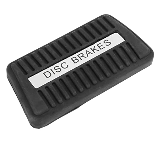 Capa de pedal de freio, pastilha de freio de pé protetor preto de alta precisão ranhurado superfície