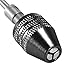 Mesee 2Pcs Mini Keyless 3 Jaw Drill Quick Change Chucks Adapter Mini Keyless Chuck Collet Converter Conversion Tool for Electric Grinder Engraving Machine | 3mm Round Shank, 0.3-3.4mm Black