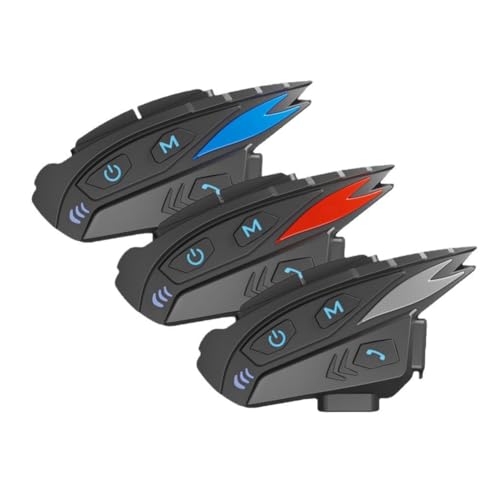 Intercomunicador de moto de 2 Km de alcance con Bluetooth 5.1 para 10 personas 6