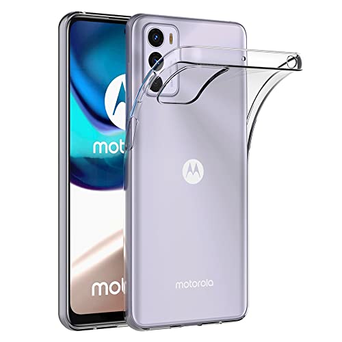 AICEK Compatible con Motorola Moto G42 Funda, Transparente Silicona Fundas para Moto G42 Bumper Case Carcasa Silicona Funda