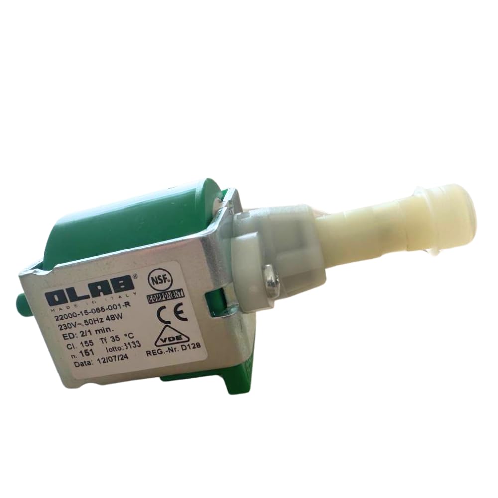 Pompa a Vibrazione per Macchine da Caffè Espresso - Pompa per Acqua Ricambio Universale - 230V 50Hz e 48W - Della Corte/Spinel/Grimac/GM Gastro/Delonghi/Aroma/Hibrev