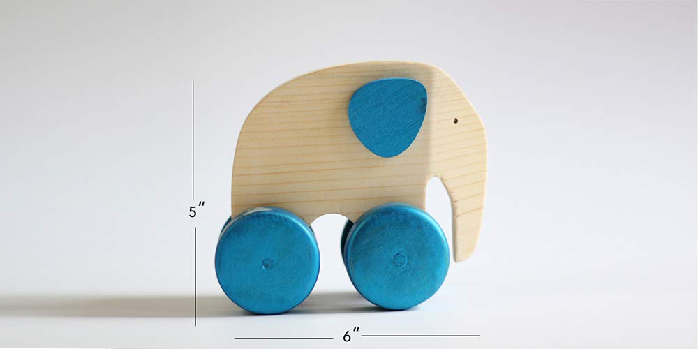 Elephant Traditional Wooden Pull Along Toy (Elephant)