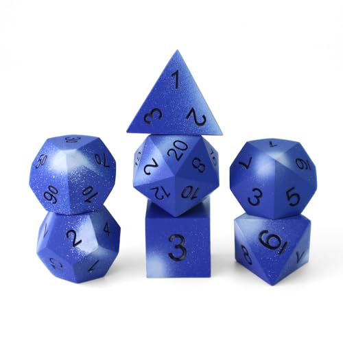 Camouflage Color Style 7PCS Heavy Metal Polyhedral Dice Set for RPG
