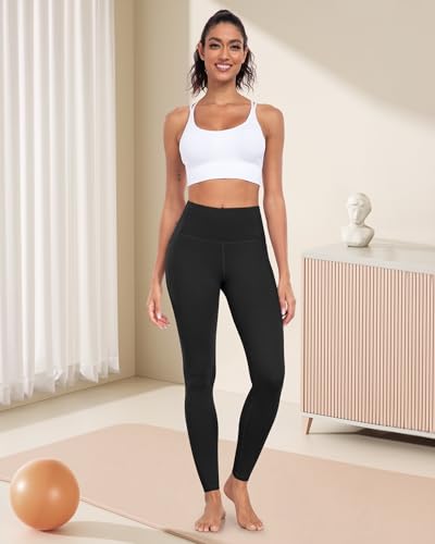 Leggings with Pockets for Women, High Waisted Tummy Control Workout Yoga Pants3