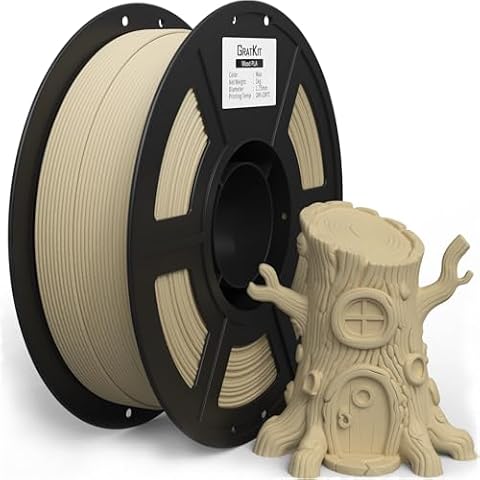 GratKit PLA Wood 1kg - Light Wood