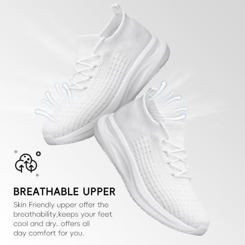 Image of Mens Slip on Walking Shoes Comfort Sock Shoes Non Slip Mesh Casual Running Sneakers