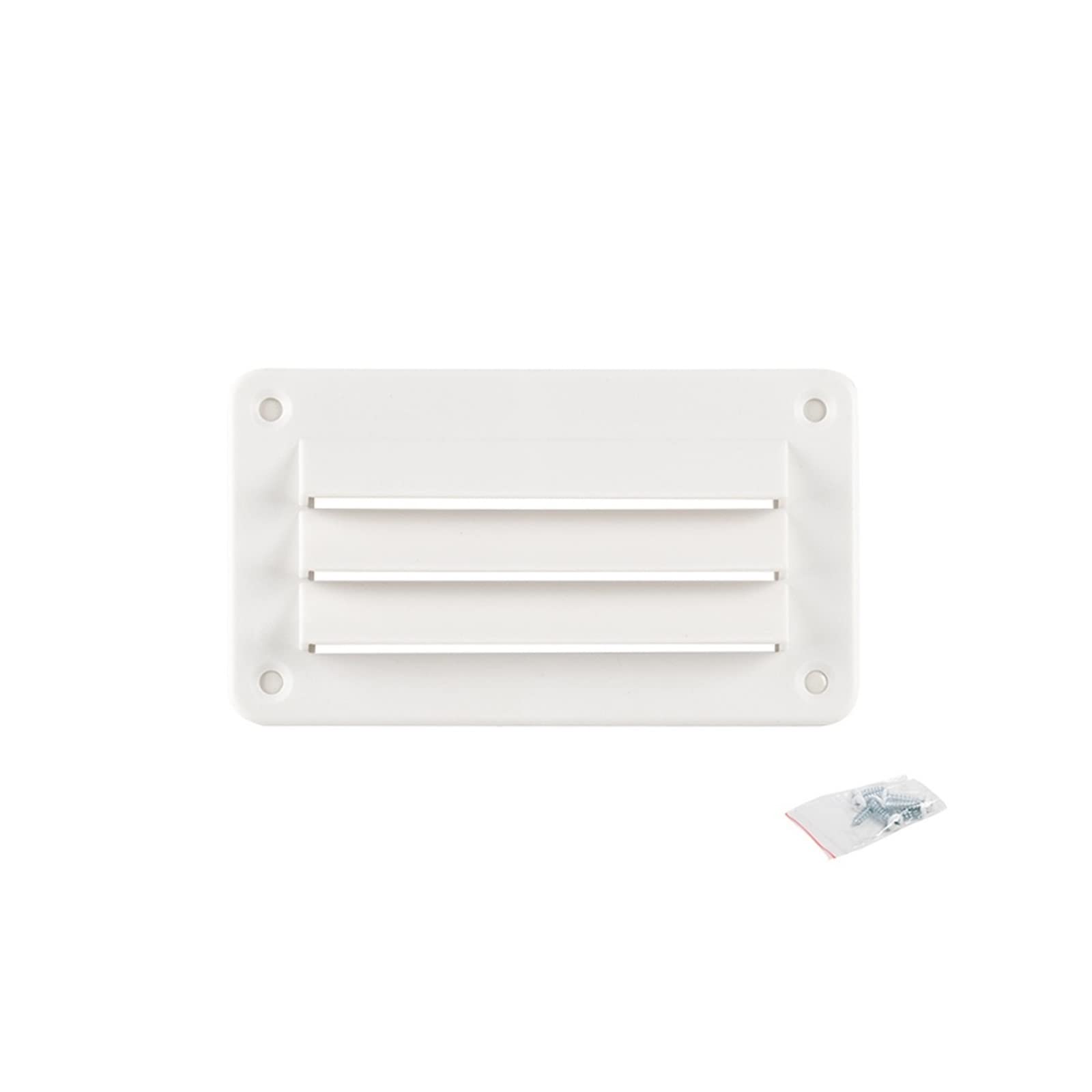 Kogedss 142Mmx79.5mm Rv Louver Exhaust Fan Waterproof Plastic Air Vent Outlet For Motorhome Rv Caravan Camper Accessories Vents Perforated Sheet(142Mmx79.5mm)